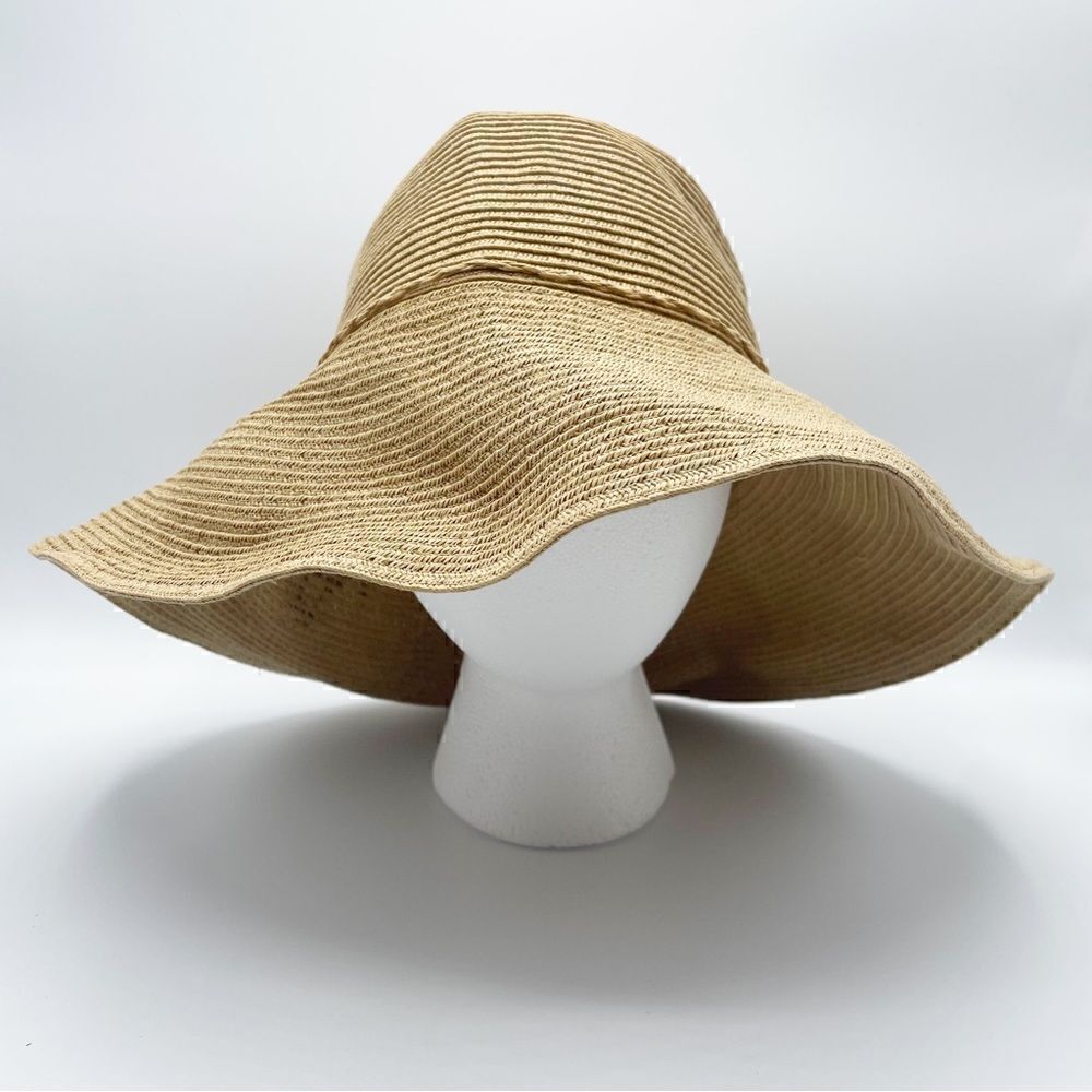 August floppy paper sun hat